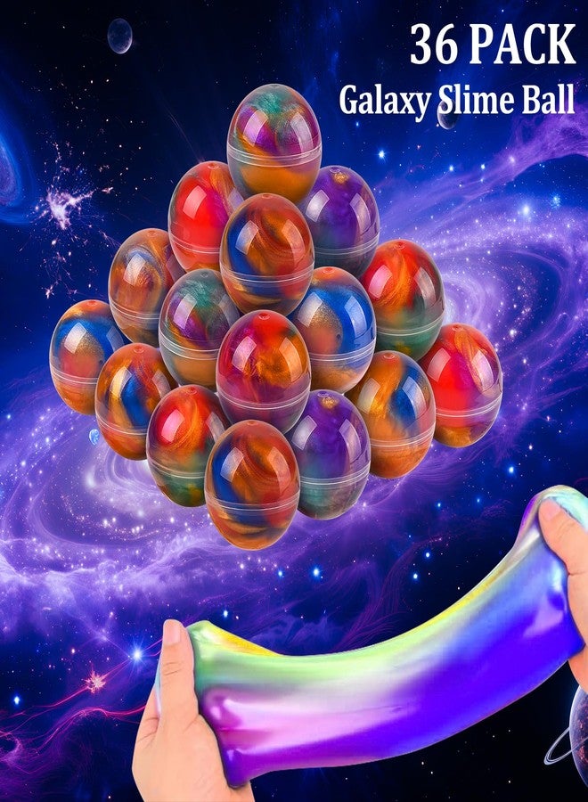 Glompgz Valentines Day Gifts for Kids - 36 Pack Galaxy Slime Ball Kit for Classroom Reward Birthday Slime Party Favors Goodie Bag Stuffers Stress Relief Toys Easter Basket Stuffers for Kids Boys Girls 5-12 - Image 4